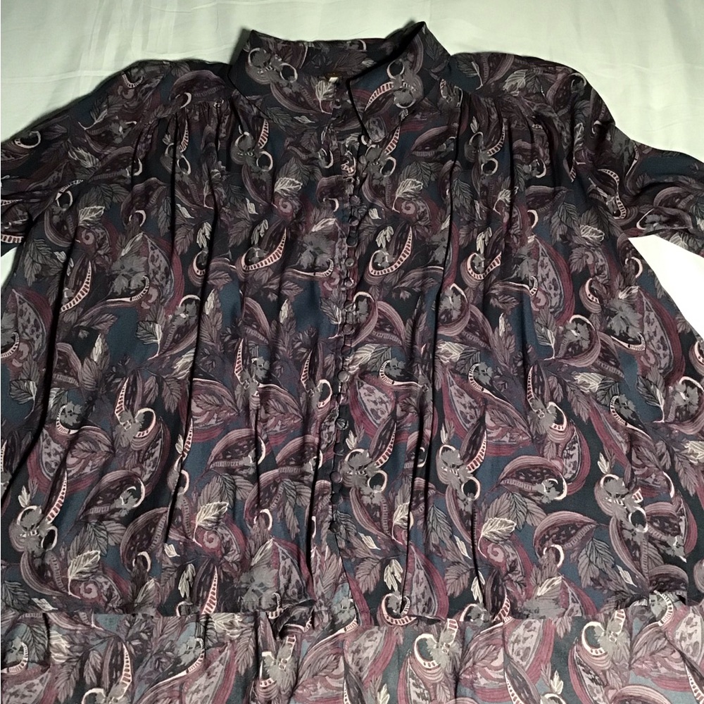 Free People Multicolor Paisley Blouse
